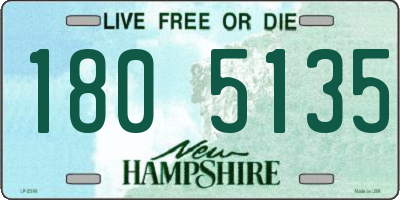 NH license plate 1805135