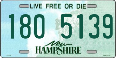 NH license plate 1805139