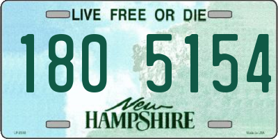 NH license plate 1805154