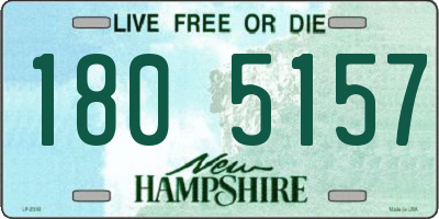 NH license plate 1805157