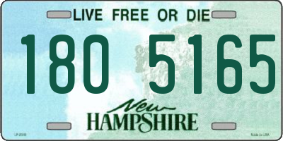 NH license plate 1805165