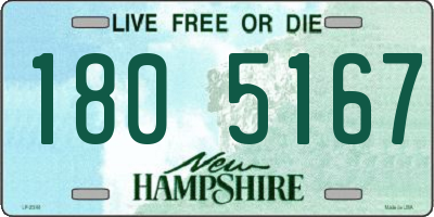 NH license plate 1805167