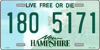 NH license plate 1805171