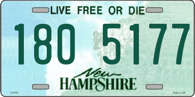 NH license plate 1805177