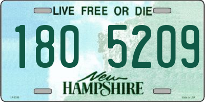 NH license plate 1805209
