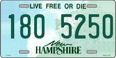 NH license plate 1805250