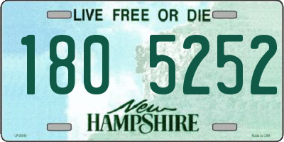 NH license plate 1805252