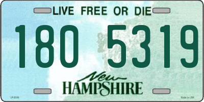 NH license plate 1805319