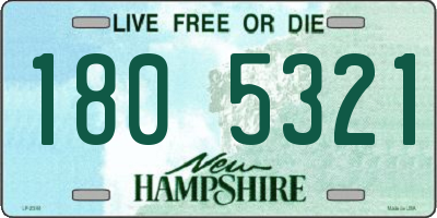 NH license plate 1805321