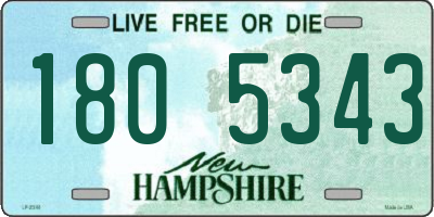 NH license plate 1805343
