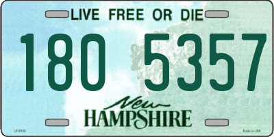 NH license plate 1805357
