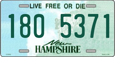 NH license plate 1805371