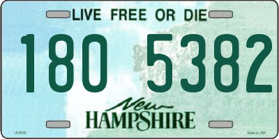 NH license plate 1805382
