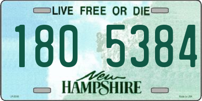 NH license plate 1805384