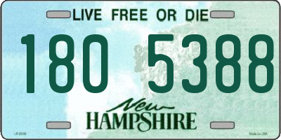 NH license plate 1805388
