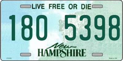 NH license plate 1805398