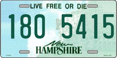 NH license plate 1805415