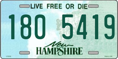 NH license plate 1805419