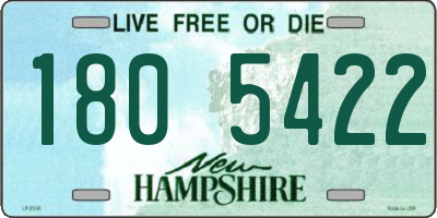 NH license plate 1805422