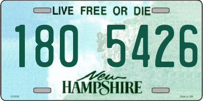 NH license plate 1805426