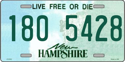 NH license plate 1805428