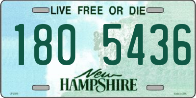 NH license plate 1805436