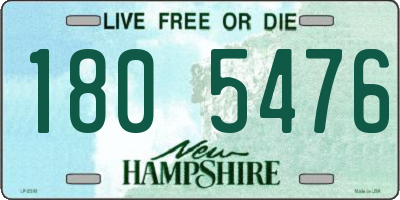NH license plate 1805476
