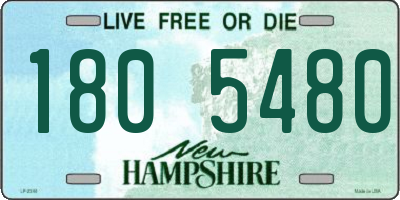 NH license plate 1805480