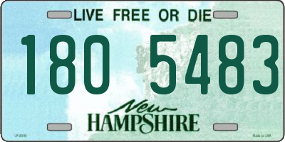 NH license plate 1805483