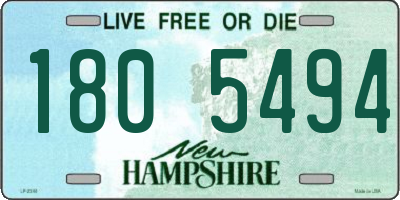 NH license plate 1805494