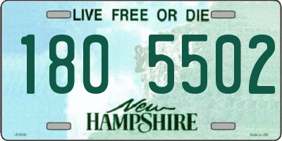 NH license plate 1805502