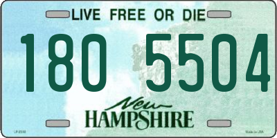 NH license plate 1805504