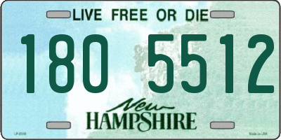 NH license plate 1805512