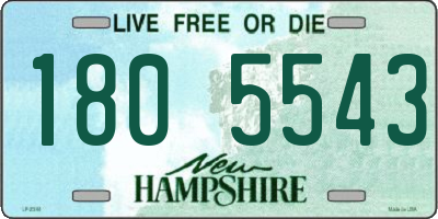 NH license plate 1805543