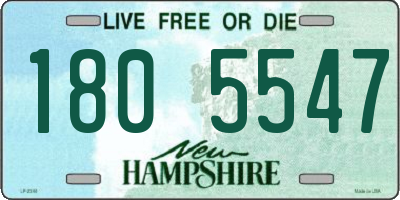 NH license plate 1805547