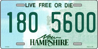 NH license plate 1805600