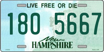 NH license plate 1805667