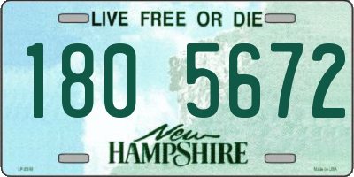 NH license plate 1805672