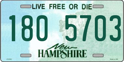 NH license plate 1805703