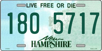 NH license plate 1805717