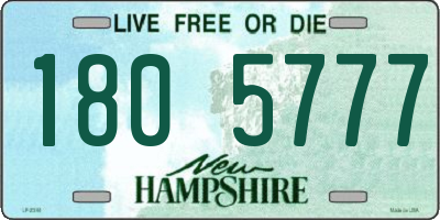 NH license plate 1805777