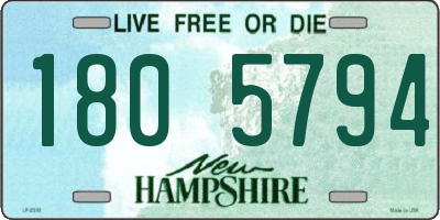 NH license plate 1805794