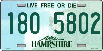 NH license plate 1805802