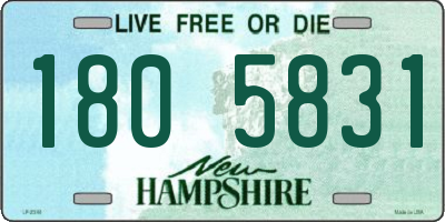 NH license plate 1805831