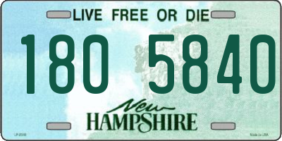 NH license plate 1805840
