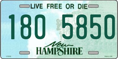 NH license plate 1805850