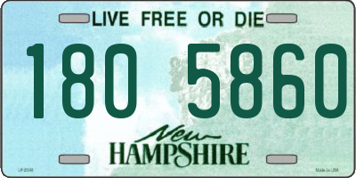 NH license plate 1805860