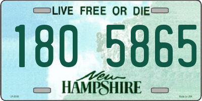 NH license plate 1805865