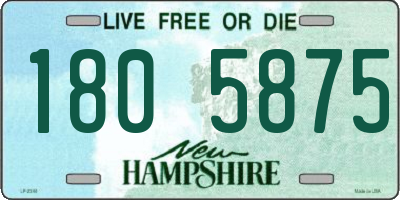 NH license plate 1805875