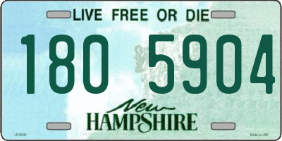 NH license plate 1805904
